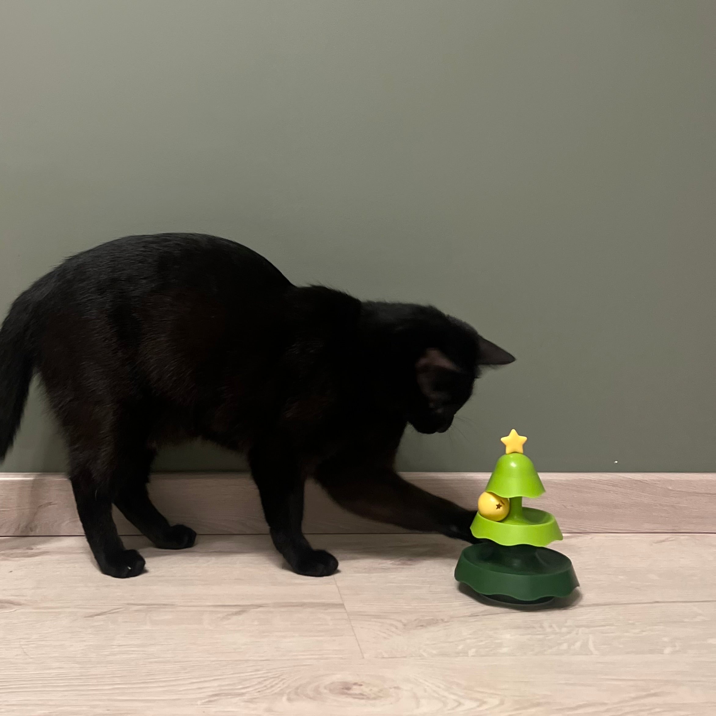 Interactive Christmas Tree Cat Toy