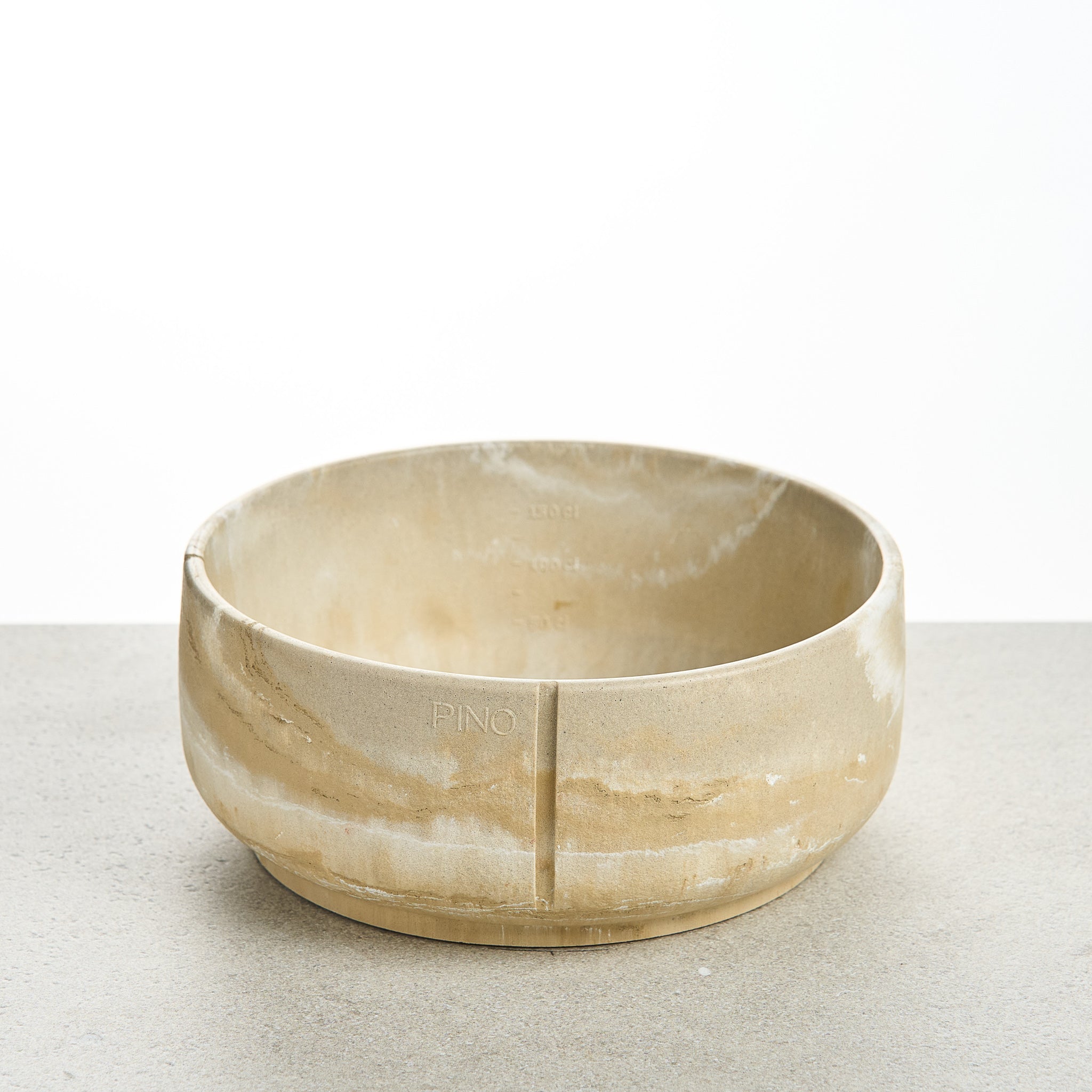 Handmade Classic Bowl for Dogs Owl Greige