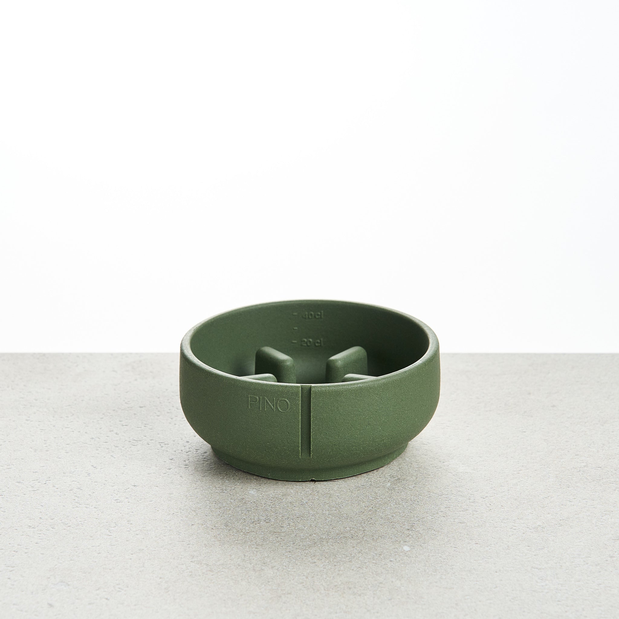 Handmade Slow Feeder Bowl for Dogs Crocodile Green