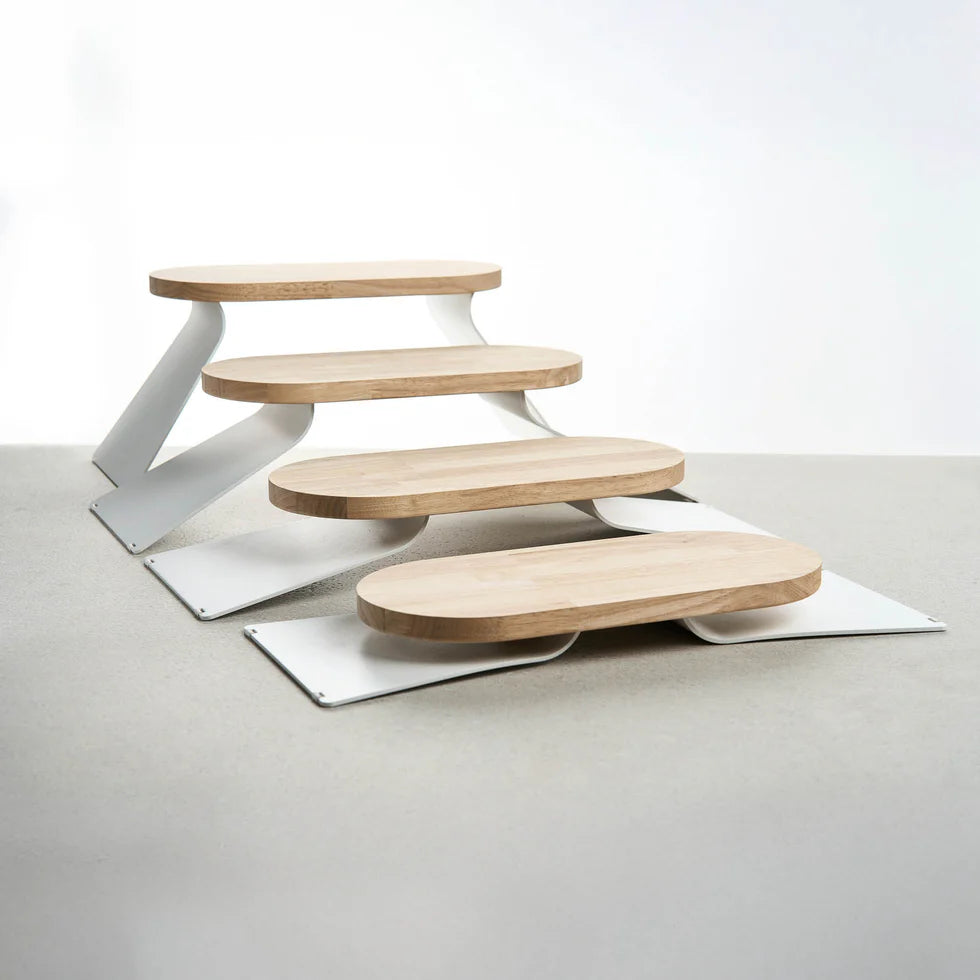 Adjustable Raised Tray Set for Dogs & Cats