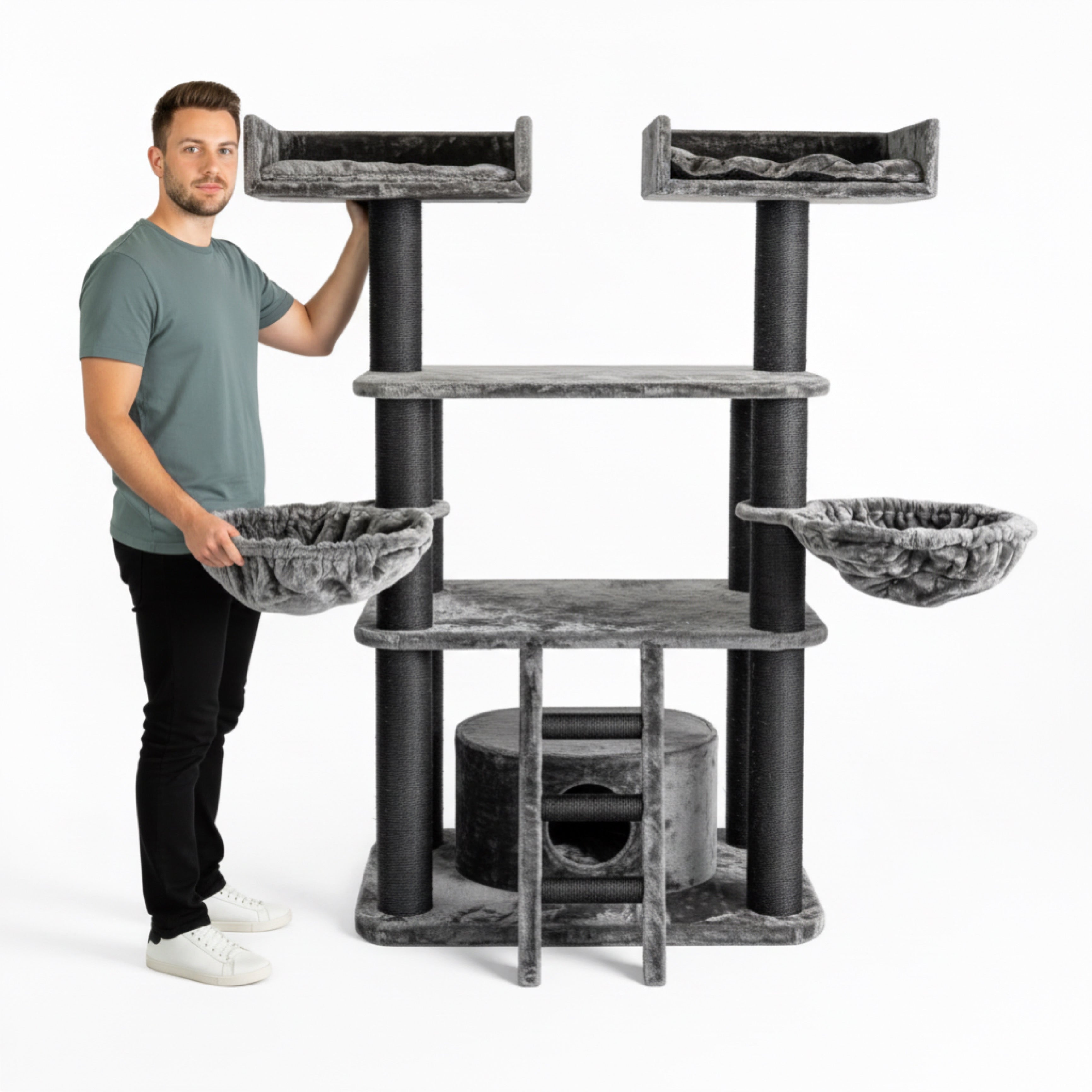 Kraapimispuu suurtele tõugudele Panther XXL - Beež