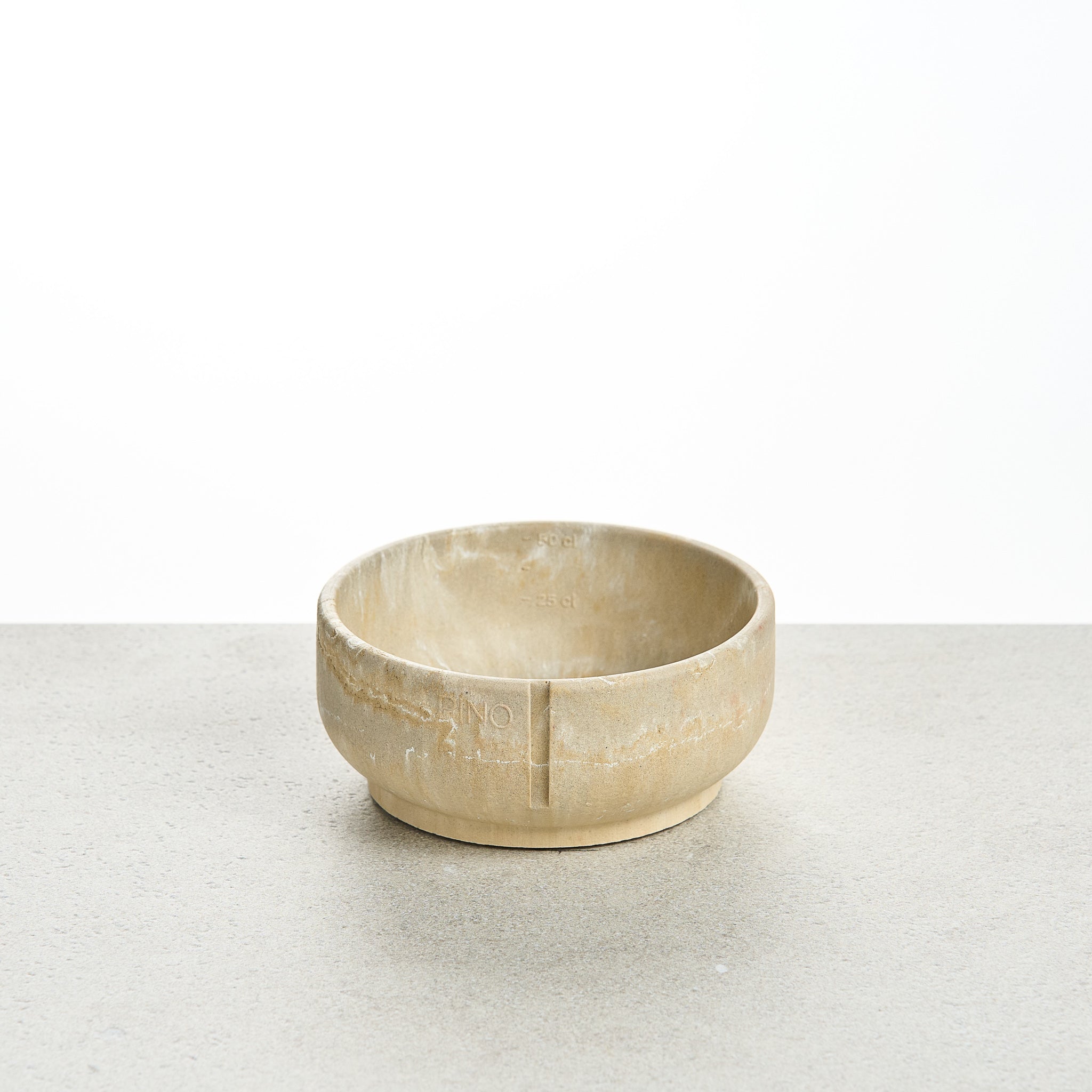 Handmade Classic Bowl for Dogs Owl Greige