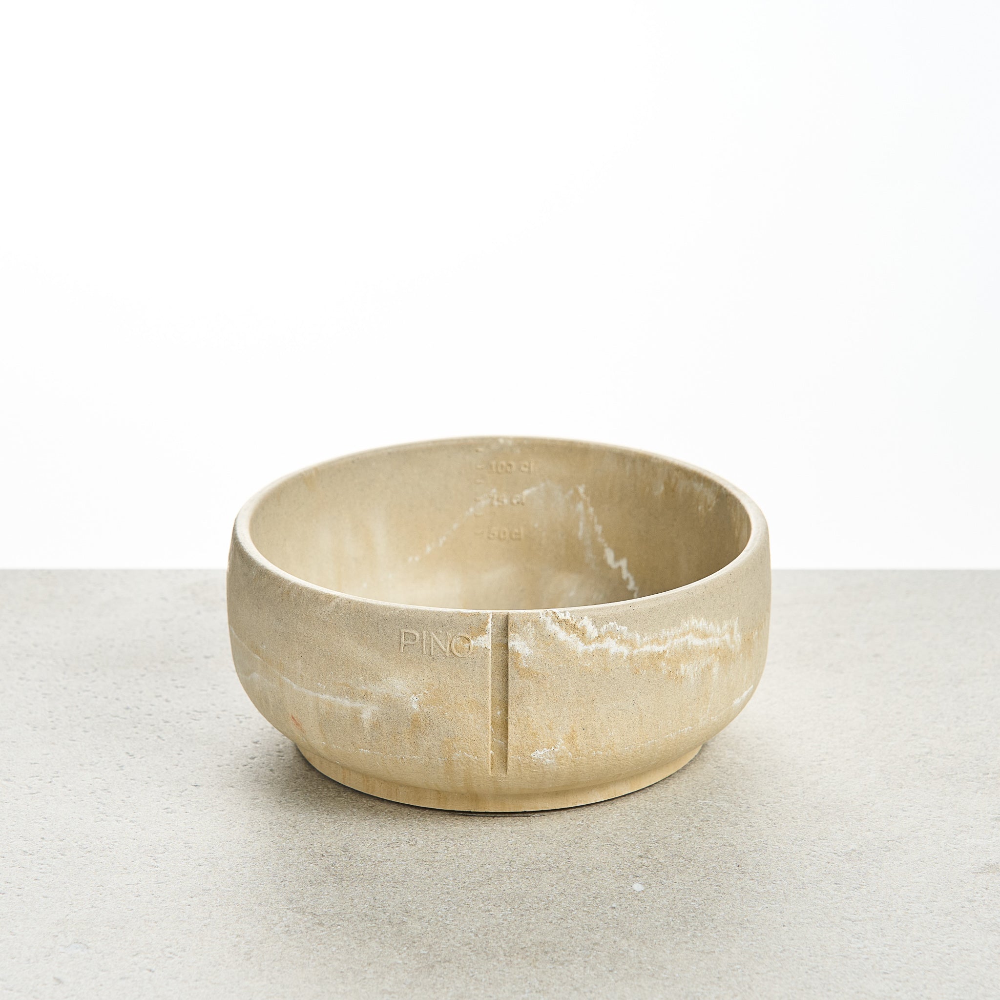 Handmade Classic Bowl for Dogs Owl Greige